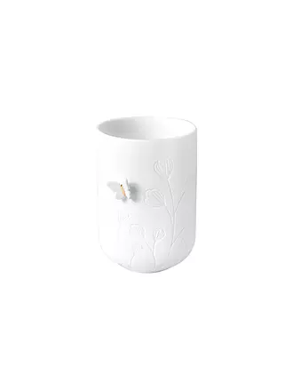 RAEDER | Teelichthalter SCHMETTERLING 6x9cm Weiss | 